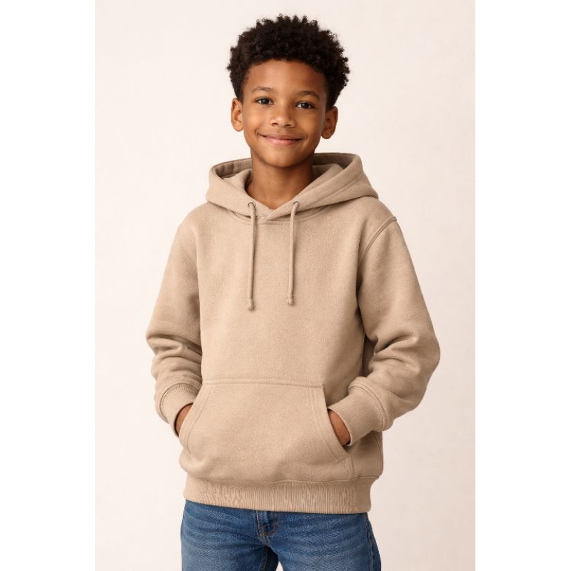 casaco infantil juvenil flanelado com bolso e capuz
