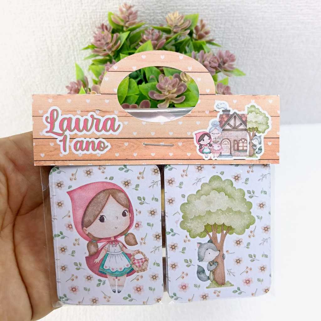Jogo da Memória Chapeuzinho Vermelho Personalizado - Lembrancinha de aniversario ou festa infantil