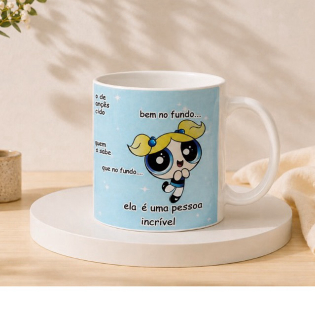 Caneca Personalizada com Nome - Meninas Super Poderosas - Personalizados - Lembrancinhas