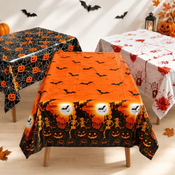 Toalha de Mesa Halloween Decorativa 1,37x1,83 cm