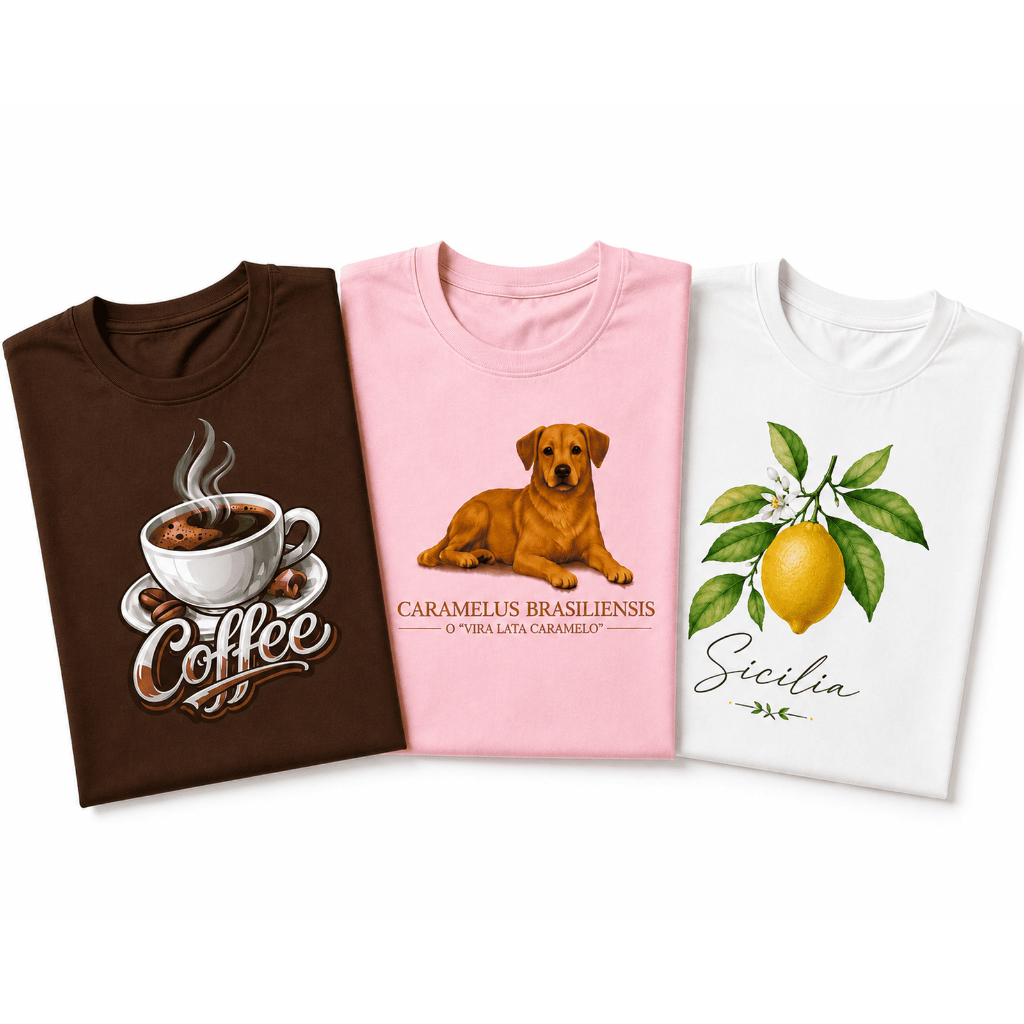 Kit 3 Camisetas Femininas Estampadas Algodão Premium Camiseta Casual Confortável Moda Feminina