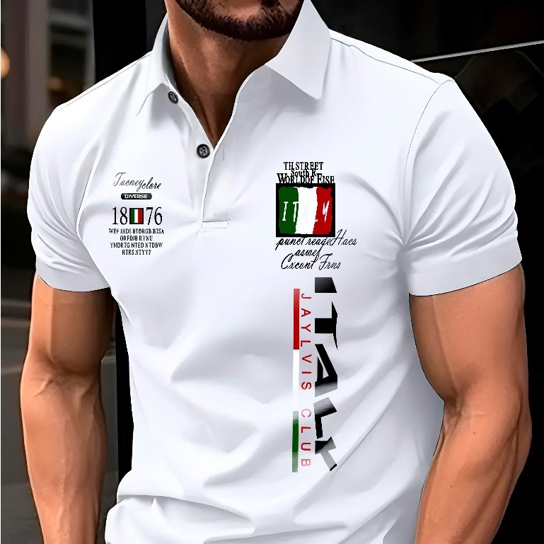 Camisa Camiseta Gola Polo Oslo Italy 1976 Manfinity Piquet Exclusiva Confortavel