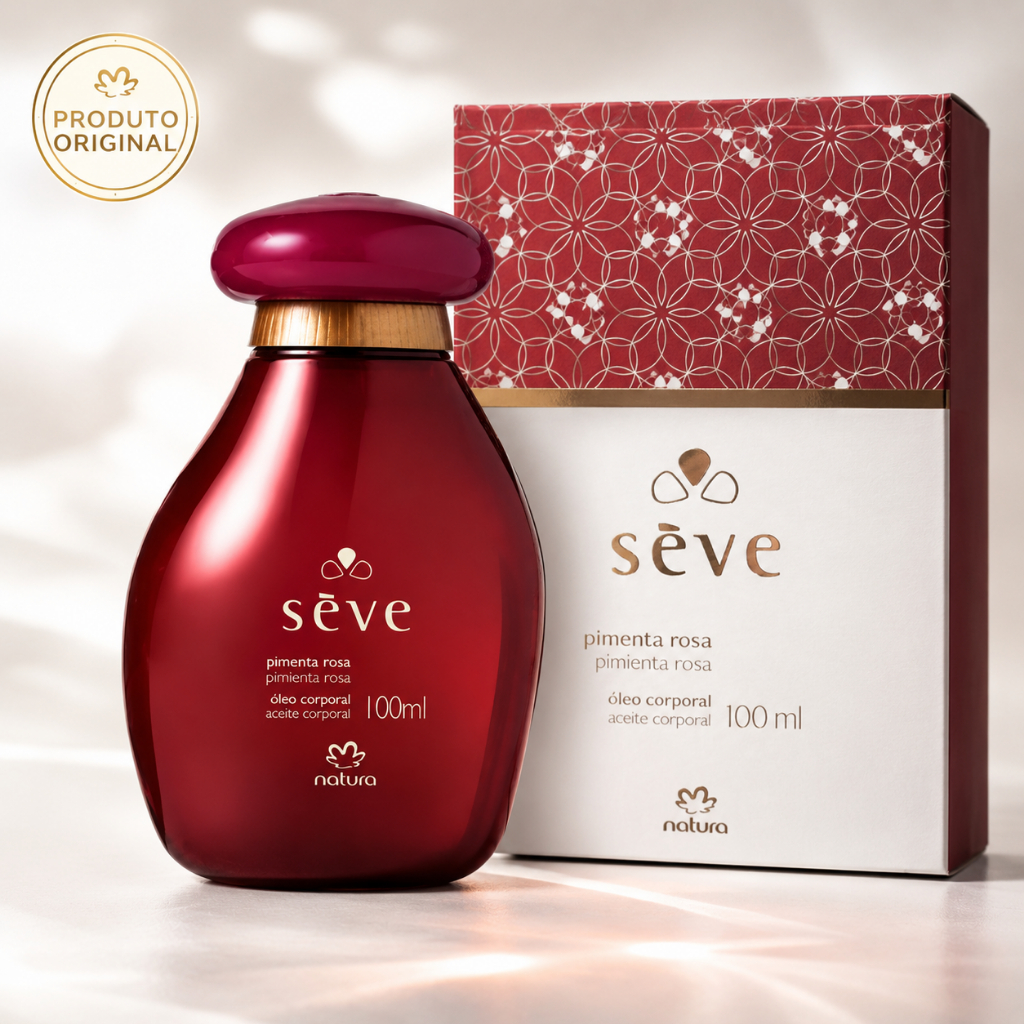 Óleo Corporal Seve Pimenta Rosa Natura 100 ml - produto original na caixa