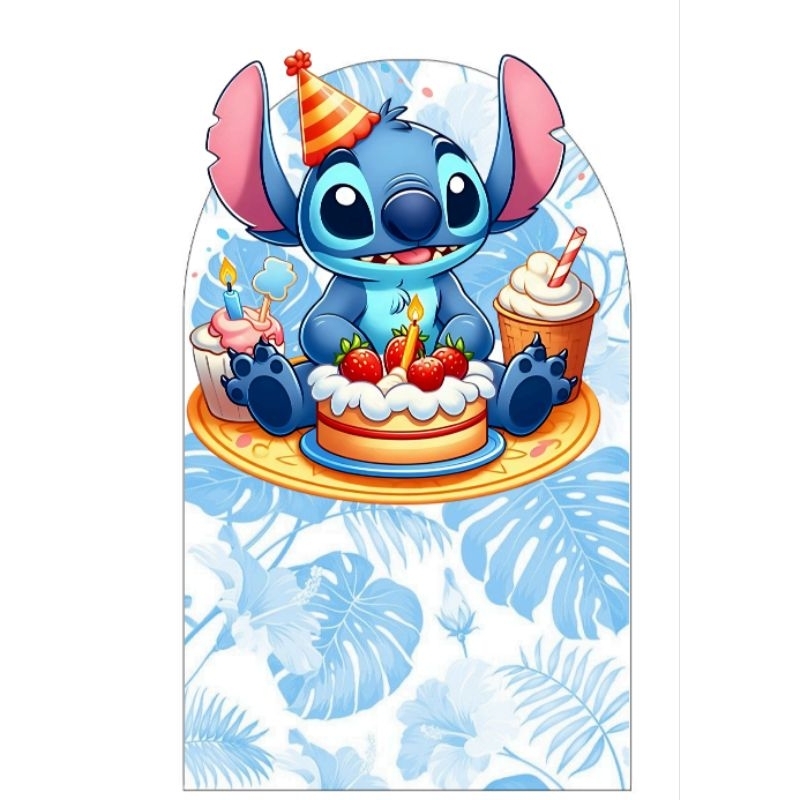 CAIXA CENÁRIO STITCH/ Cesta personalizada/ presente
