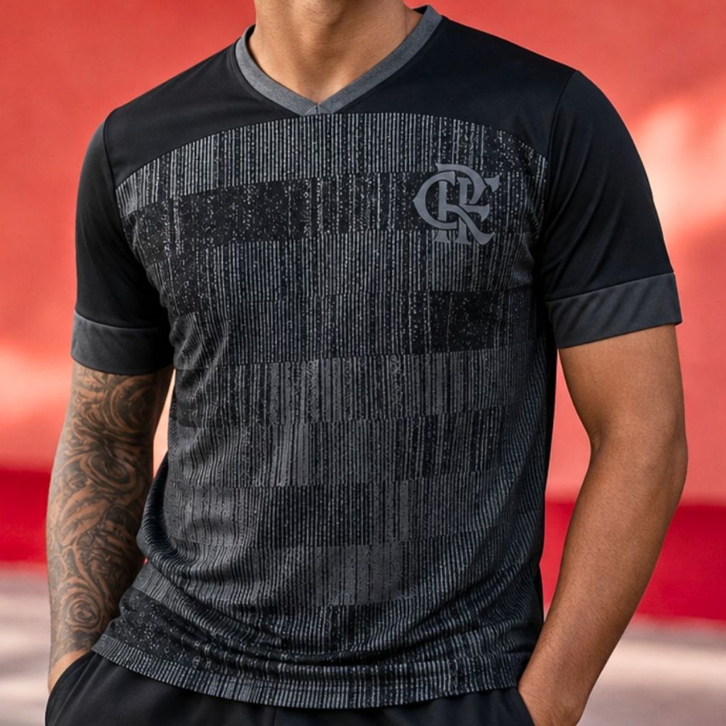 Camisa Flamengo Masculino Mask 2025 Licenciada Torcedor Oficial - Original
