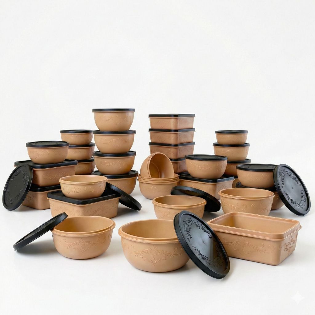 KIT Potes Herméticos 21 Peças com Tampas Vedadas Ideal para Cozinha Organização Mantimentos BPA Free Alta Durabilidade