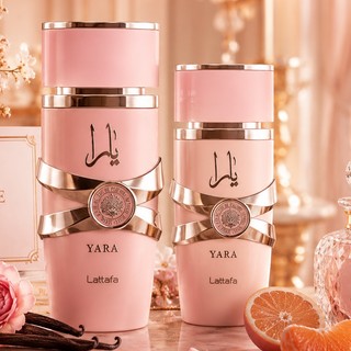 Kit de 1 Ate 2 Perfumes  Lataffa Yara Arabe 100ml Feminino - Excelente fixação e Fragancia