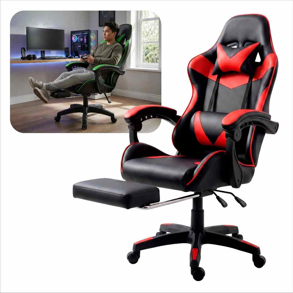 Cadeira Gamer Profissional Reclinável Ergonômica Para Escritório e Jogos