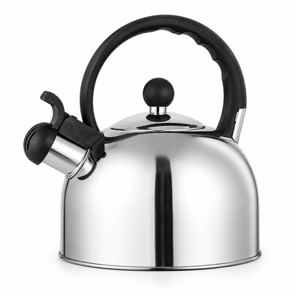 Chaleira Inox Com Apito 2 Litros Mimo Style Para Fogão Indução