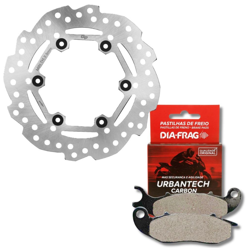 Disco de Freio Dianteiro Adv 150 / Adv 160 + Pastilhas Diafrag