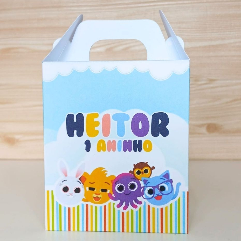 Caixa Maleta Bolofofo Menino Personalizada / Lembrancinha Festa Infantil / Aniversário