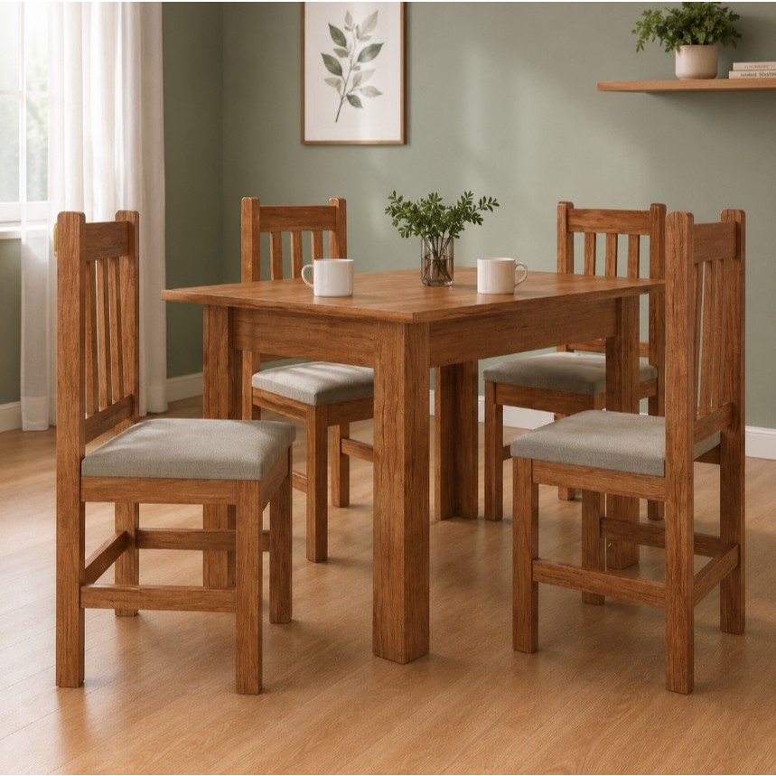 Conjunto Mesa e 4 Cadeiras 122/15 Zamarchi
