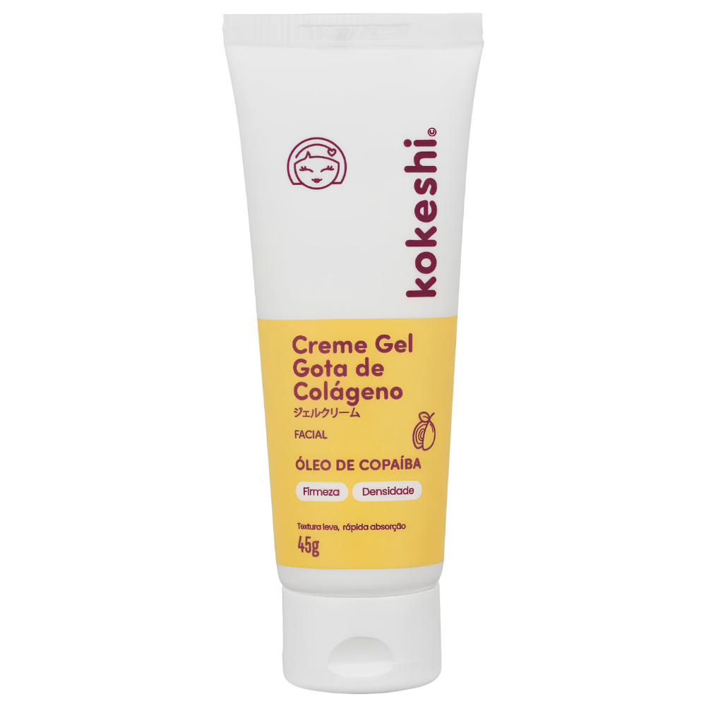 Creme Gel Regenerador Facial Gota de Colágeno Kokeshi 45g