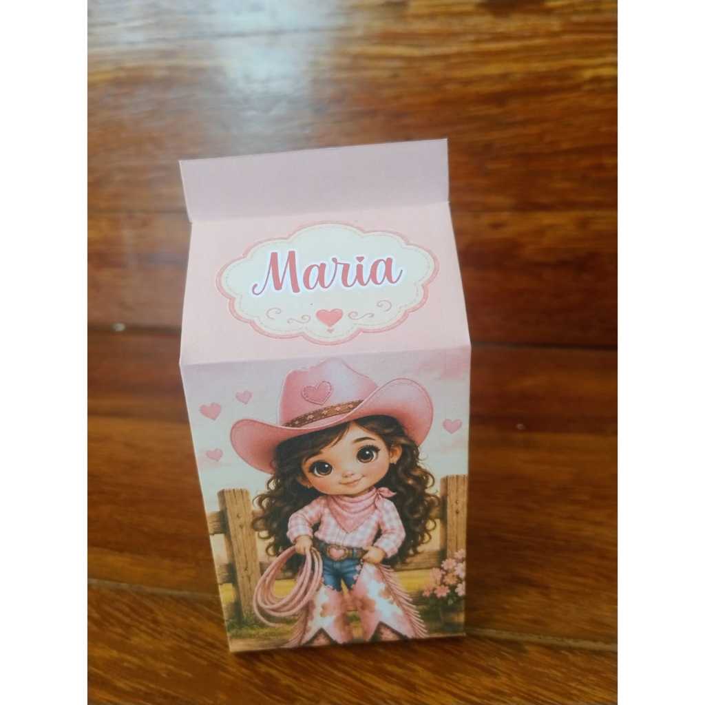 Kit de Caixa Milk Pescaria - Boiadeira - Personalizada /Lembrancinha de Festa /Aniversário / Boiadeirinha