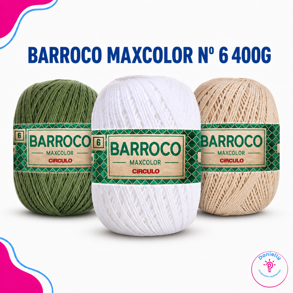 Linha Barroco Maxcolor N°6 400g Círculo
