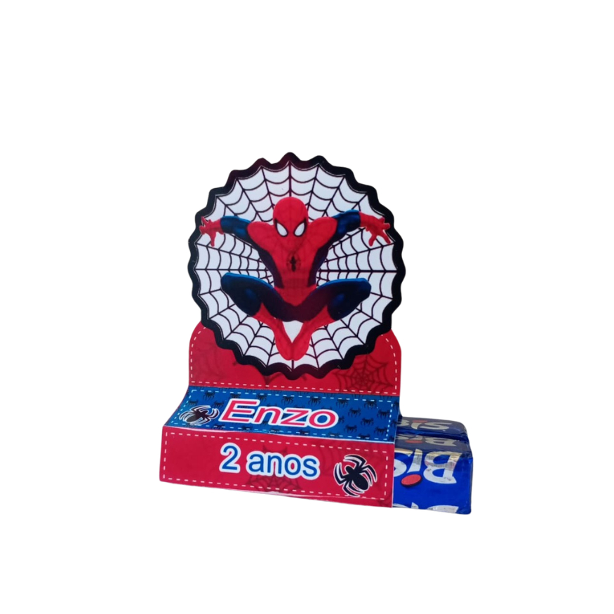 Porta Bis Personalizado Homem Aranha – Lembrancinha Festa Infantil
