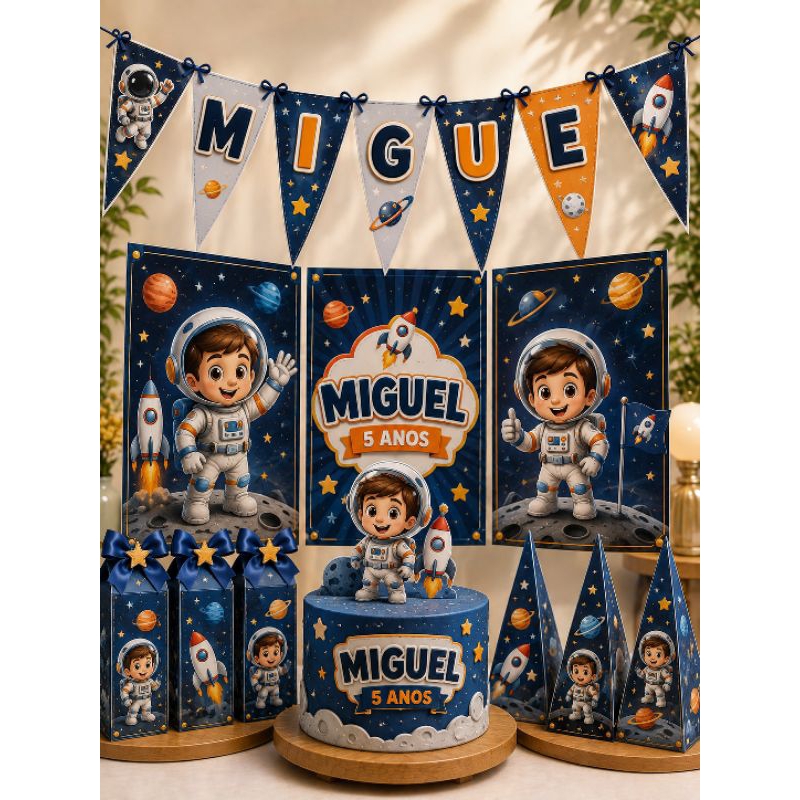 Kit só Bolinho Astronauta Personalizados /Lembrancinha de Festa /Aniversário