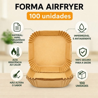 Forma Airfryer Descartável Kit 100 Unidades