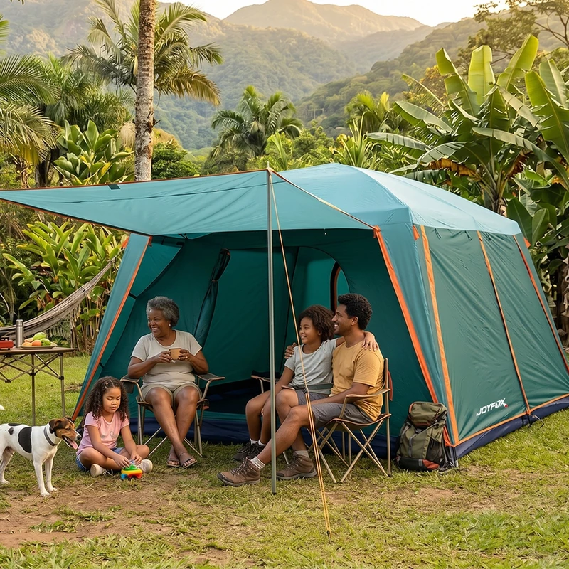 Barraca de Camping para 8-12 Pessoas Impermeável 4000mm Joyfox Familiar — foto 9