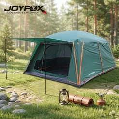 Barraca Camping Impermeavel 4000mm Acampamento8-12 Pessoas Joyfox com lona impermeável 380*260*195cm