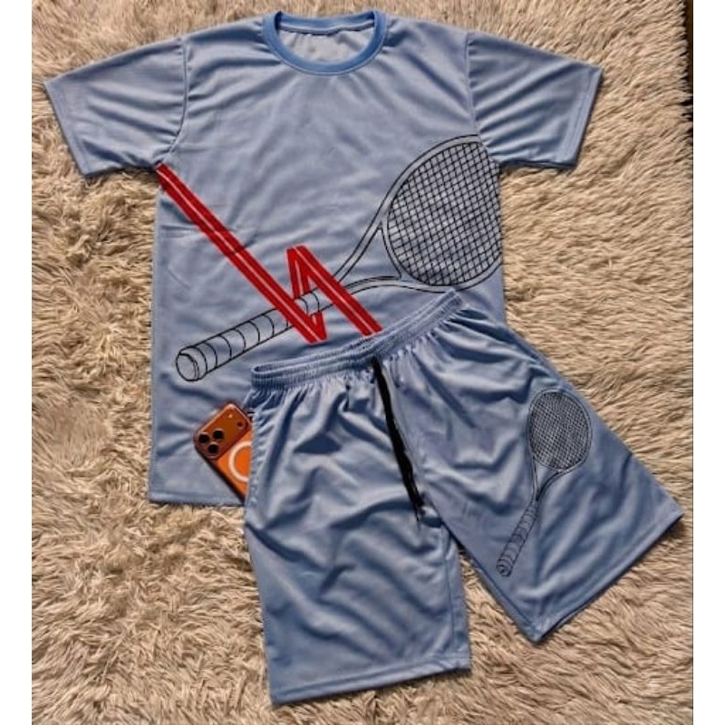 🔥 [LANÇAMENTO VIP] Conjunto Masculino Esportivo Premium Estampado | Camiseta + Bermuda Dry Treino Academia