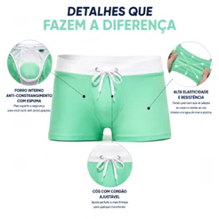 Z&D Lingeries Sungas Masculinas Boxers Confortável Bolso Traseiro Esportes 25165