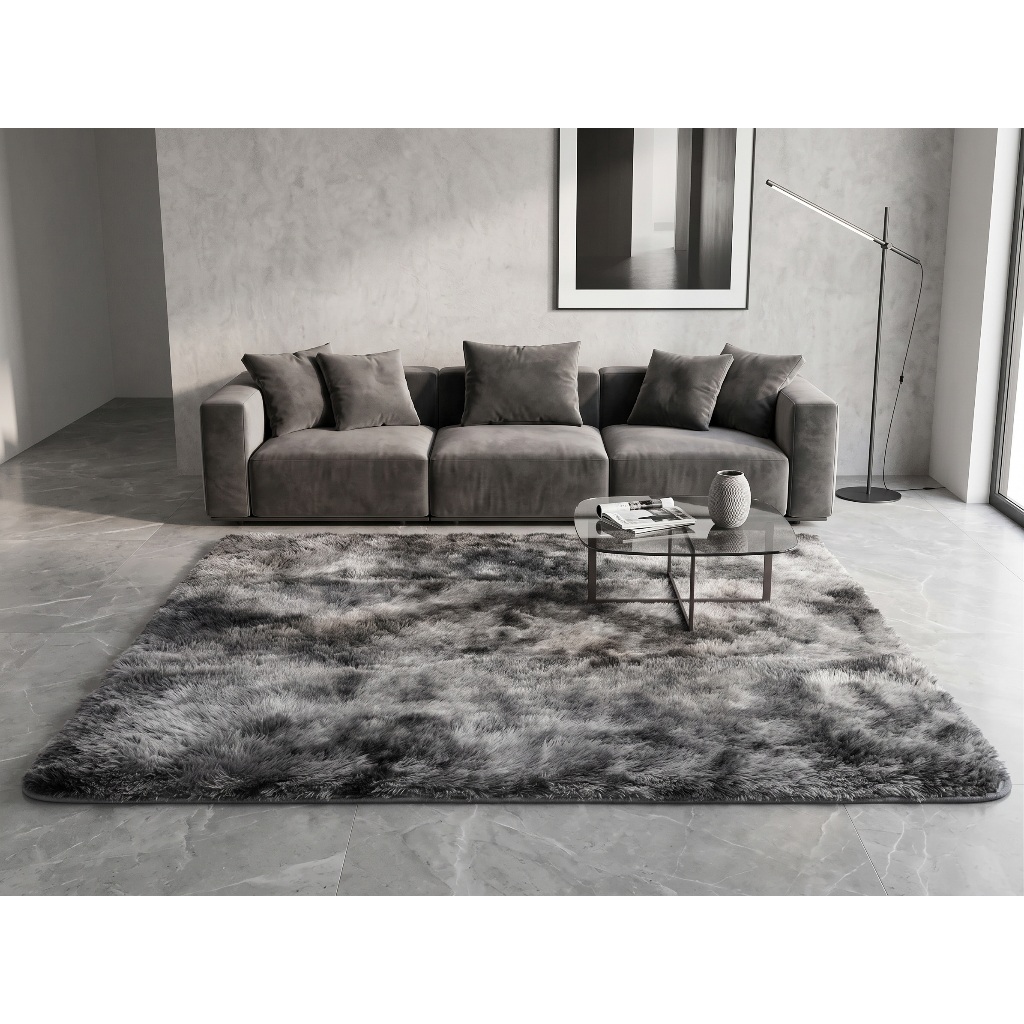 Tapete Felpudo 150x200cm Macio para Sala e Quarto Antiderrapante Moderno e Decorativo