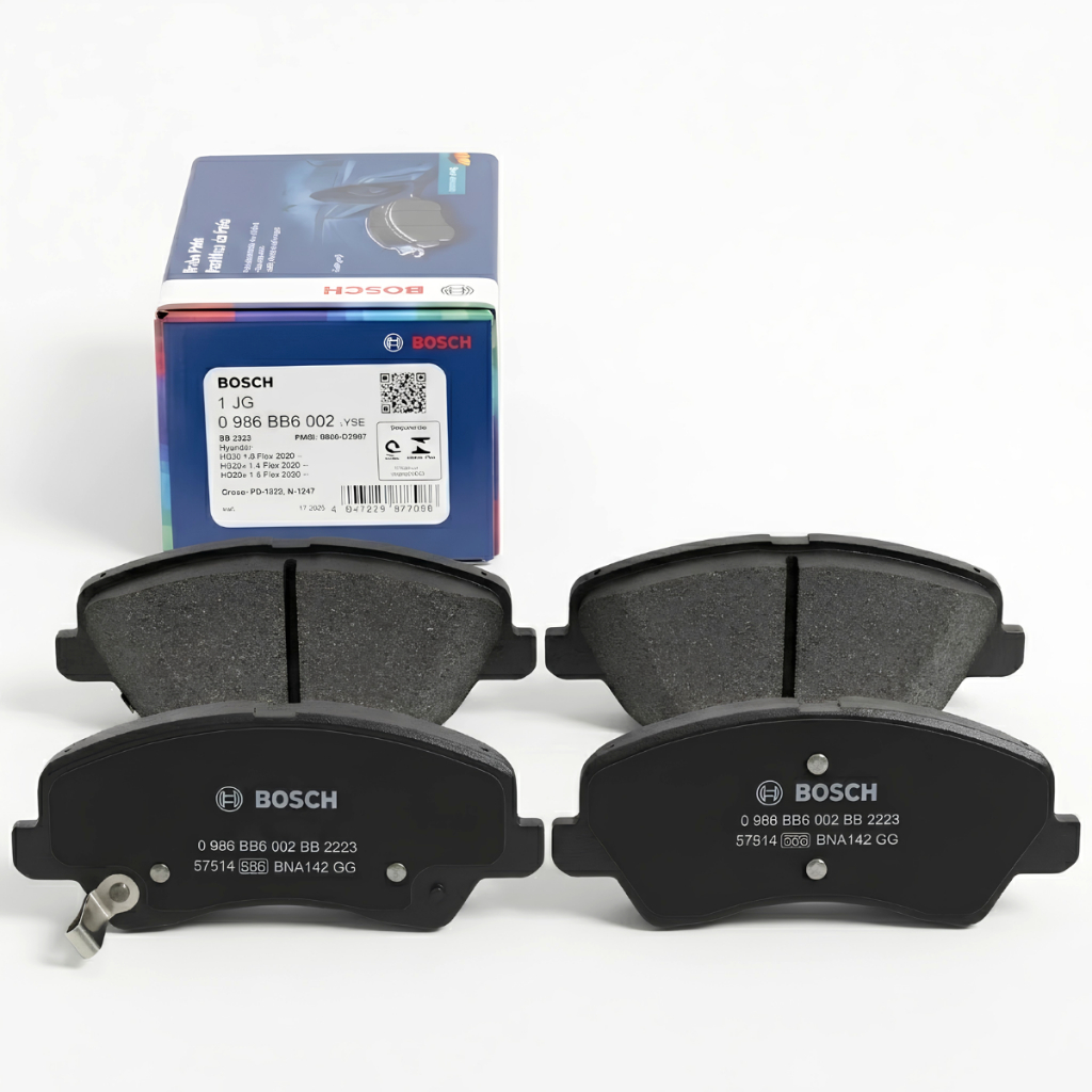 Pastilha Freio Dianteiro Semimetálica Original Bosch BB2223 | HB20 HB20S HB20X 1.0 Turbo e 1.6 2020>2026 | Rio | Stonic