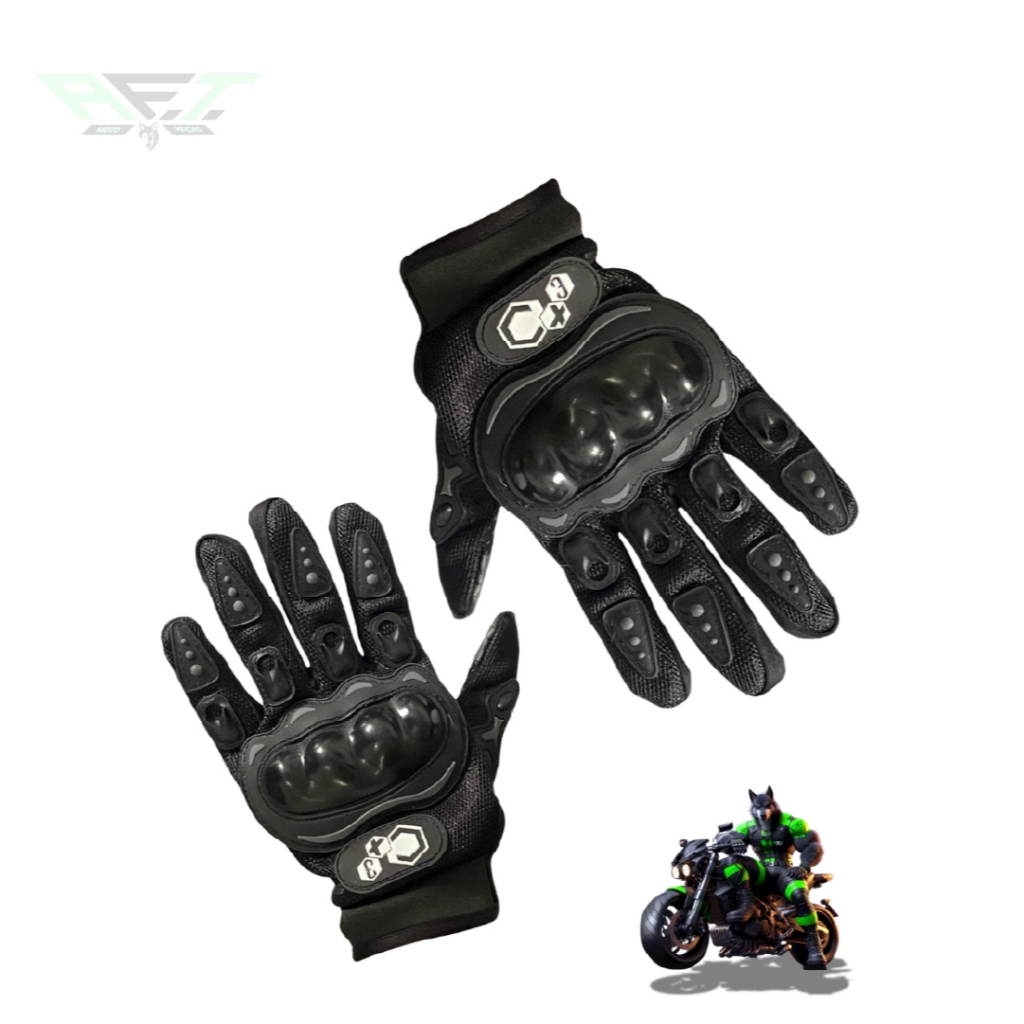 LUVA PRETA MOTO MOTOQUEIRO MOTOCROSS BIKE TRILHA Forrada Luva Térmica Inverno Touch Screen