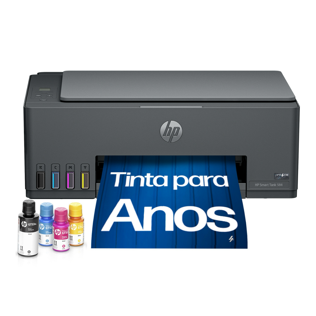 Impressora HP Multifuncional Smart Tank 584 Wi-Fi USB Bivolt
