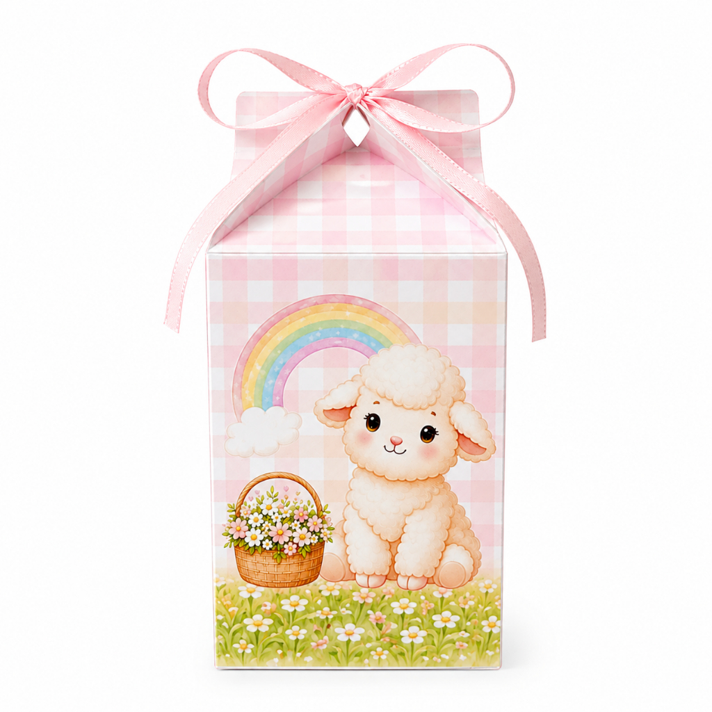 Caixinhas Personalizadas Ovelhinha | Caixa Milk | Lembrancinhas Aniversário | Fazemos Todos os Temas