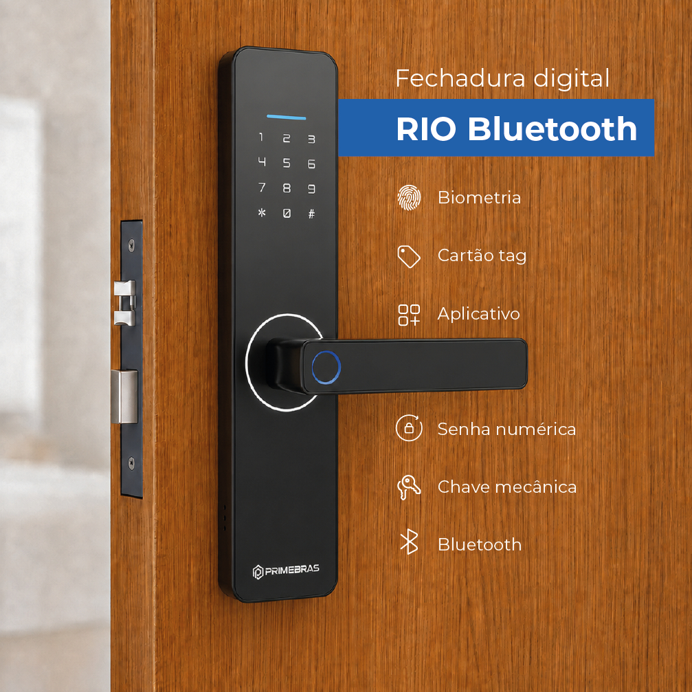 Fechadura Digital Bluetooth Primebras Rio P6005
