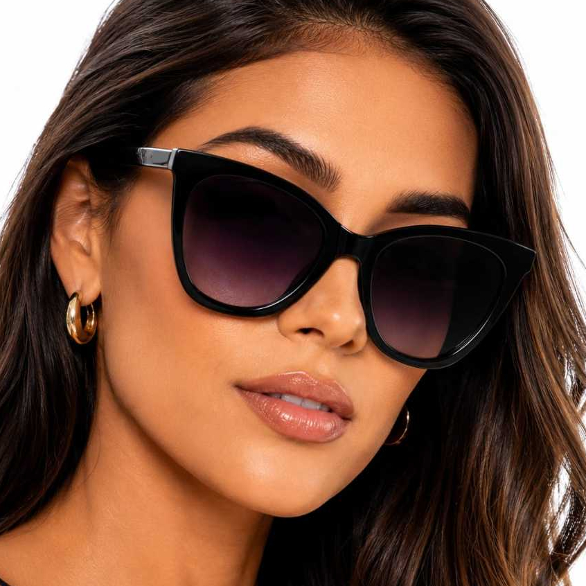Óculos Escuro Feminino Maxi Gatinho Oversized Luxo Premium Tendência Verão Proteção UV400 MD-28
