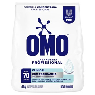 Sabão Em Pó Omo Clinical Hipoalergênico 04kg Leve Aroma Dermatologicamente Testado