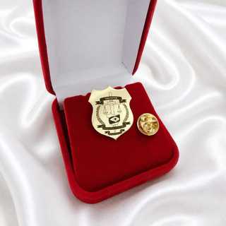 Broche Personalizado com Logo da Empresa ou Time Banhado a Ouro 18k - Pin Botton
