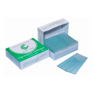 Lâminas Para Microscopia Fosca Lapidada 26x76mm Laboratório Analises Clinicas Kit com 50 100 150 unidades