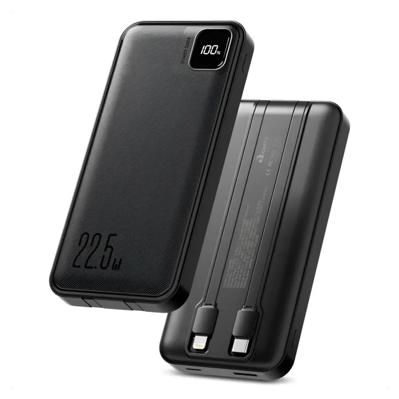 Power Bank 10000 mah Turbo 22.5w Carregador Portátil Display Digital Usb C Unive