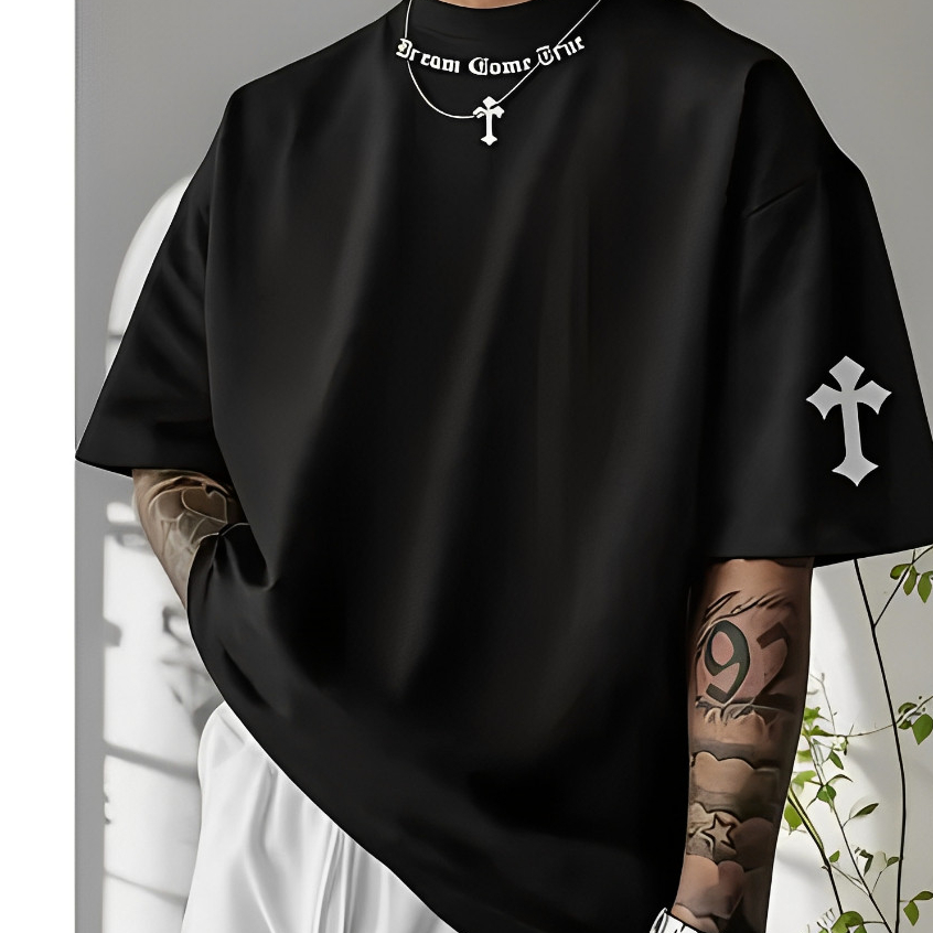 Camiseta Oversized Despojada Streetwear Urbano 100% Algodão Camisa Blusa Blusão Masculino Feminino