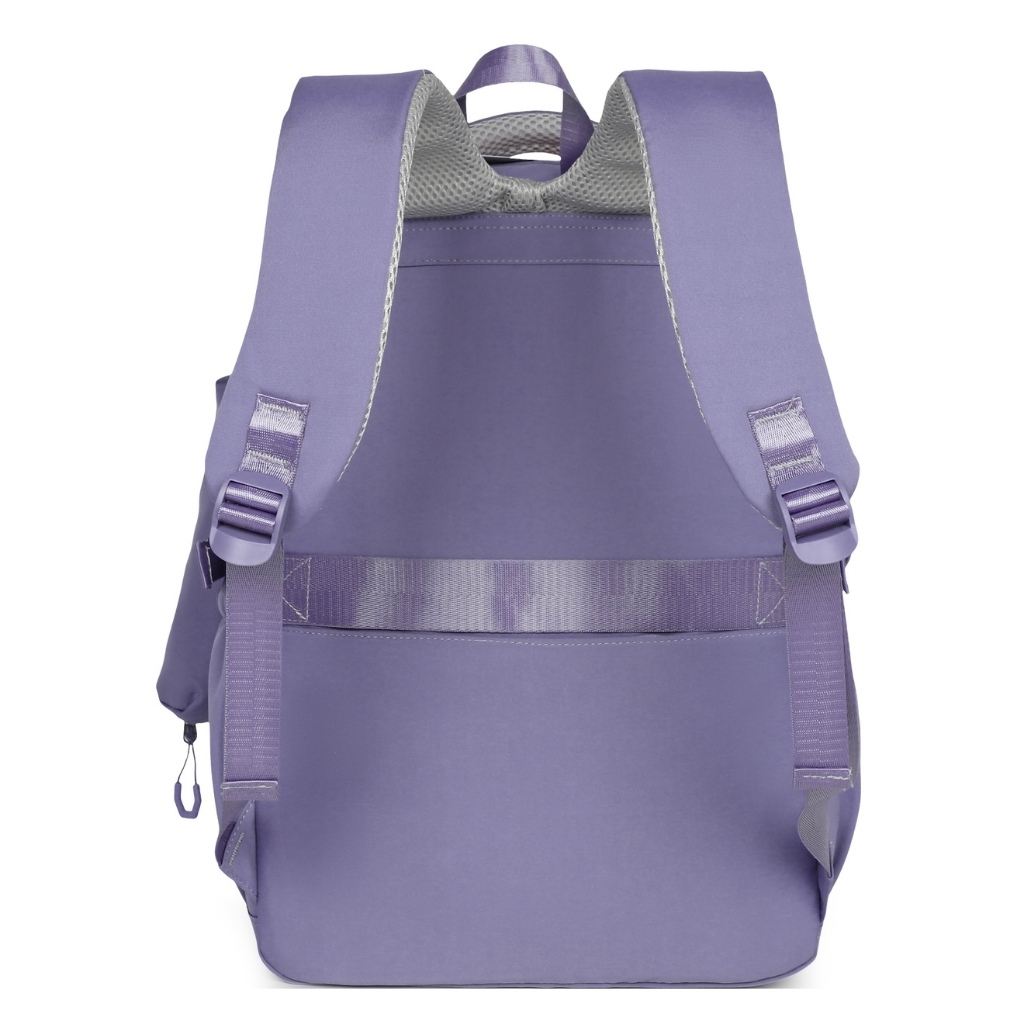 Mochila Feminina Masculino Universitário Mochila Com Estojo Para Colégio Textura Bordada Delicada Grande Capacidade — imagem 2 de 2
