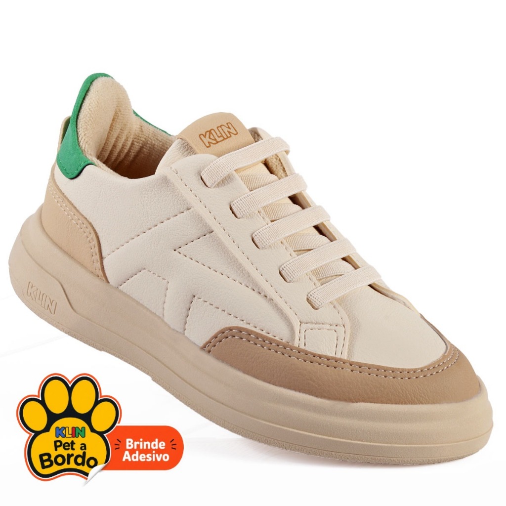 Tênis Infantil Juvenil Menino Klin Original Capri Estiloso Conforto Premium