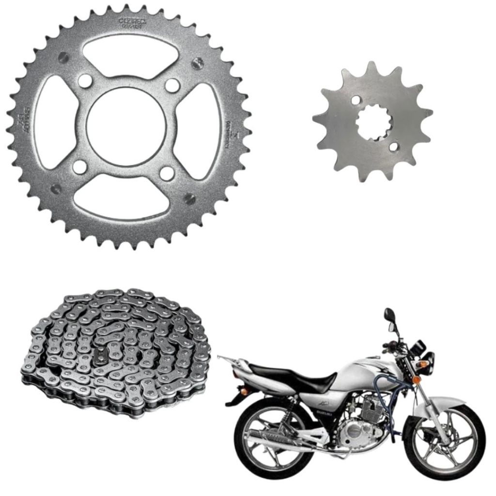 Kit Relação Tração Transmissão Yes 125 Intruder Katana 125 96 97 98 99 2000 A 2014 ORIGINAL SMARTFOX