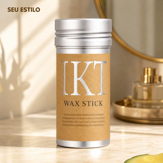 Bastão de Cera Capilar IKT Wax Stick Controla Fios Rebeldes Elimina Frizz Deixa Cabelo Alinhado para Penteados Perfeitos