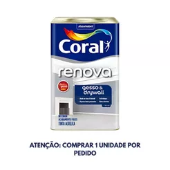Tinta Latex Direto Gesso Fosca Branco 18 Litros Coral Branco Fosco
