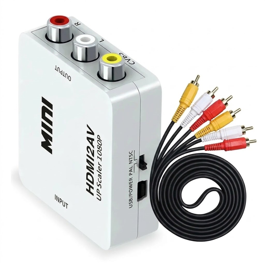 Conversor HDMI Para AV RCA 1080P Adaptador HDMI2AV Para TV Tubo