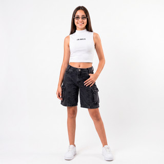 Bermuda Jeans Feminino Juvenil
