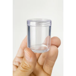 Potinho De Acrílico C/ Tampa Amostra De Creme 10ml - Escolha a quantidade - 50/100/200 Unds