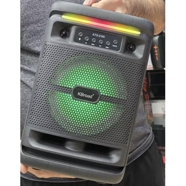 Caixa de som potente amplificada com microfone sem fio 300w Bluetooth pendreve rádio recarregável portátil