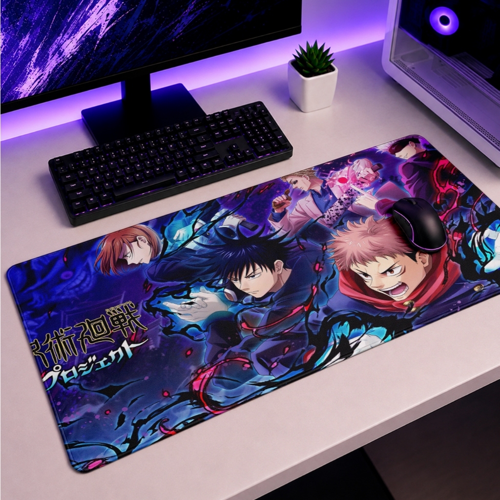 Mouse Pad Gamer gojo personagens  90x40 70x35 50X40 25x20 Anime Informática