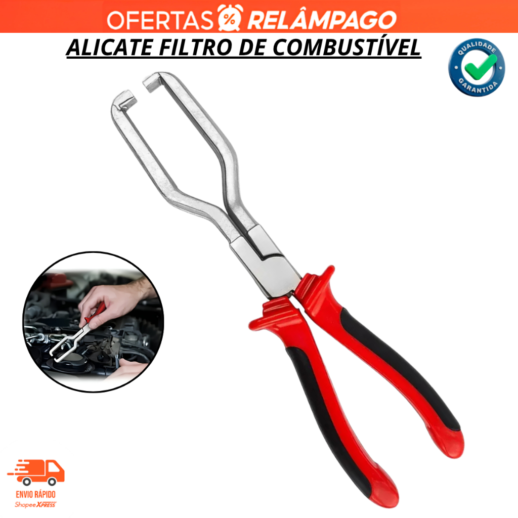 Alicate Para Filtro De Combustível De Engate Rápido 12 mm a 66 mm Resistente Premium OFERTA