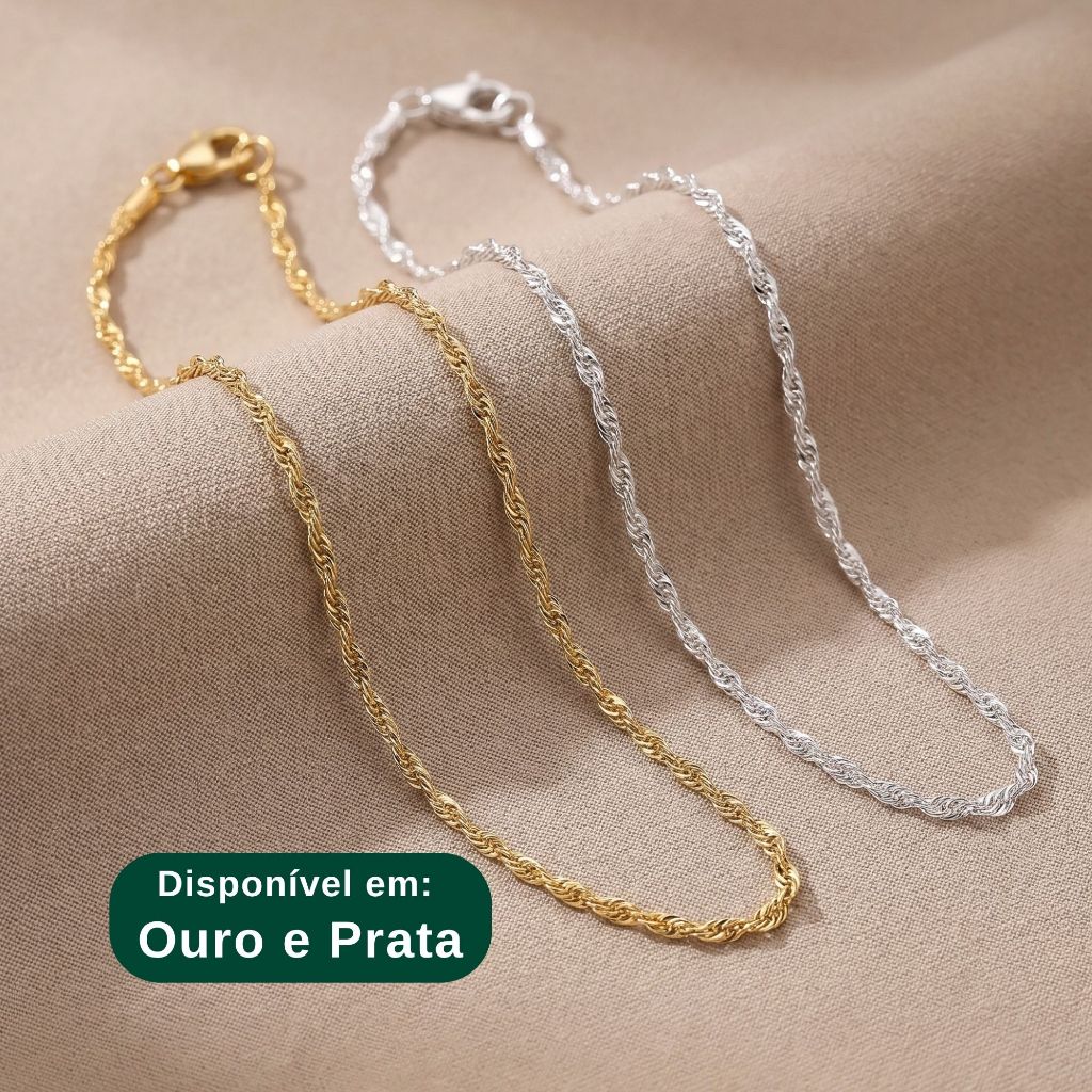 Zemora Pulseira Feminina de Malha Trançada Banhada a Ouro ou Prata